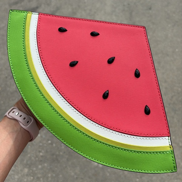 Kate Spade New York Make a Splash watermelon clutch NWOT - Picture 11 of 16